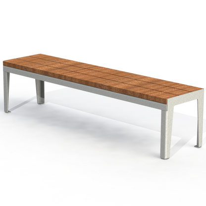 HZB9P - Banc 72" Sans Dossier Plastique Recyclé