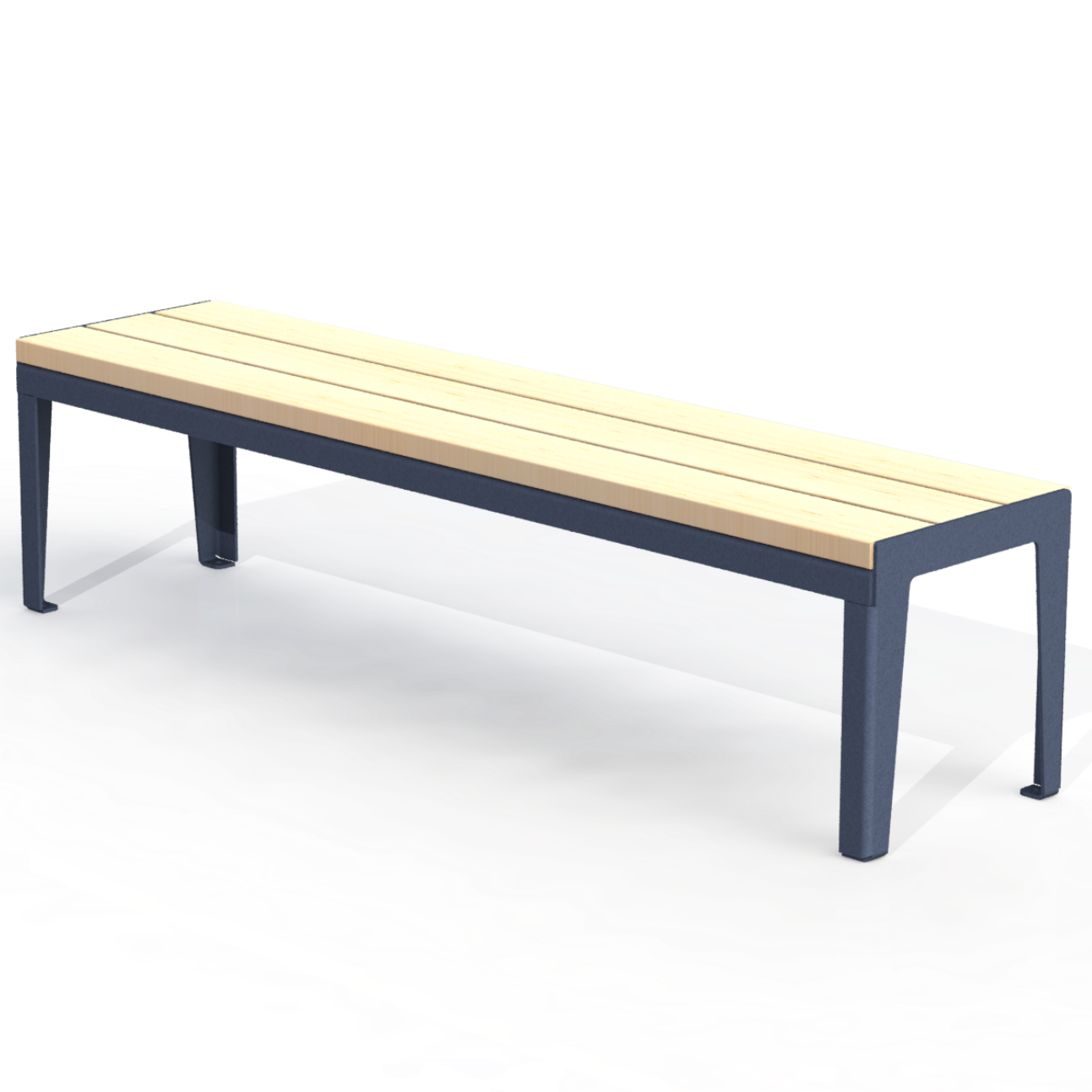 HZB9B - Banc 72" Sans Dossier Bois