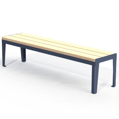 HZB9B - Banc 72" Sans Dossier Bois