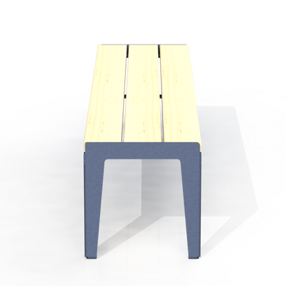 HZB9B - Banc 72" Sans Dossier Bois