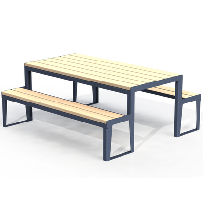 HZT2B - Table de Pique-Nique 72" Bois