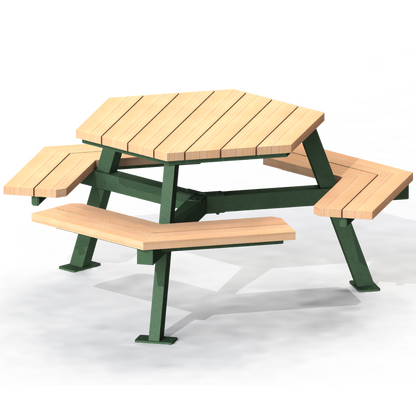 MTT1B - Table Hexagonale Bois