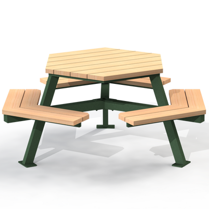 MTT1B - Table Hexagonale Bois