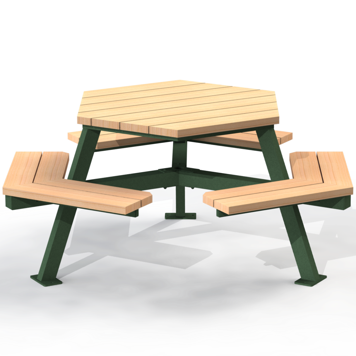 MTT1B - Table hexagonale bois