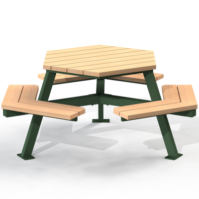 MTT1B - Table hexagonale bois