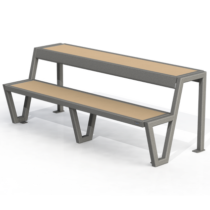 PCB8B - Banc École Avec Station De Travail 72" Bois