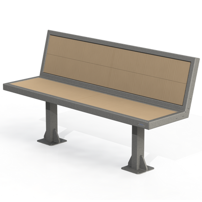 PCB2B - Banc 60" Avec Dossier Bois