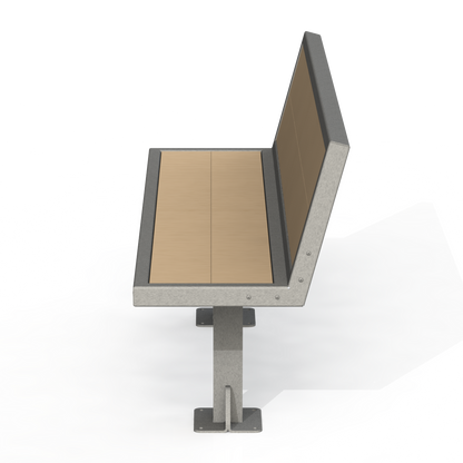 PCB2B - Banc 60" Avec Dossier Bois