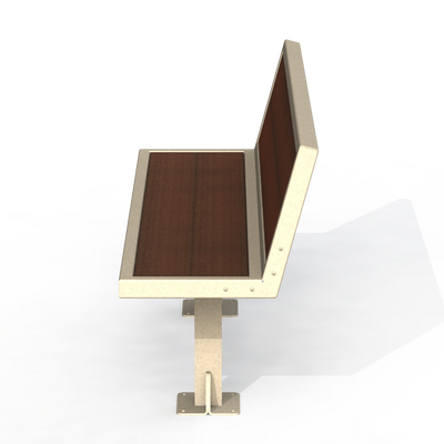 PCB2P - Banc 60" avec dossier plastique recyclé