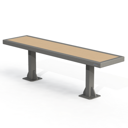 PCB4B - Banc 60" Sans Dossier Bois