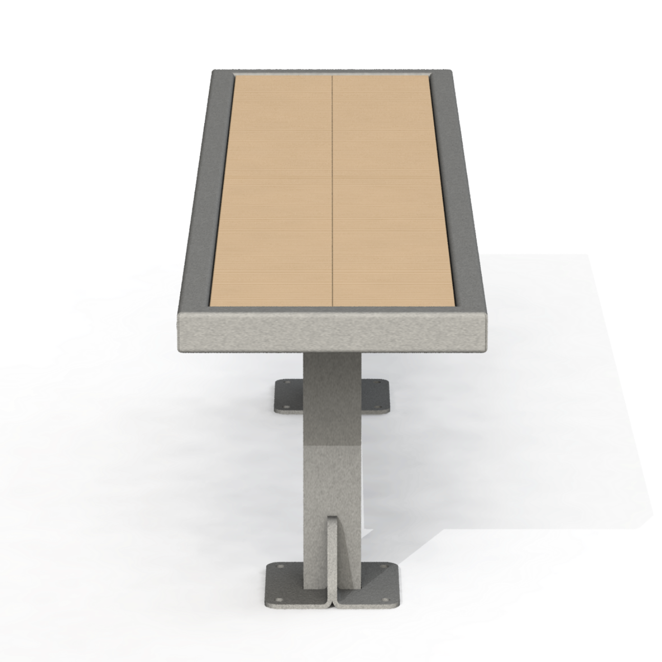 PCB4B - Banc 60" Sans Dossier Bois