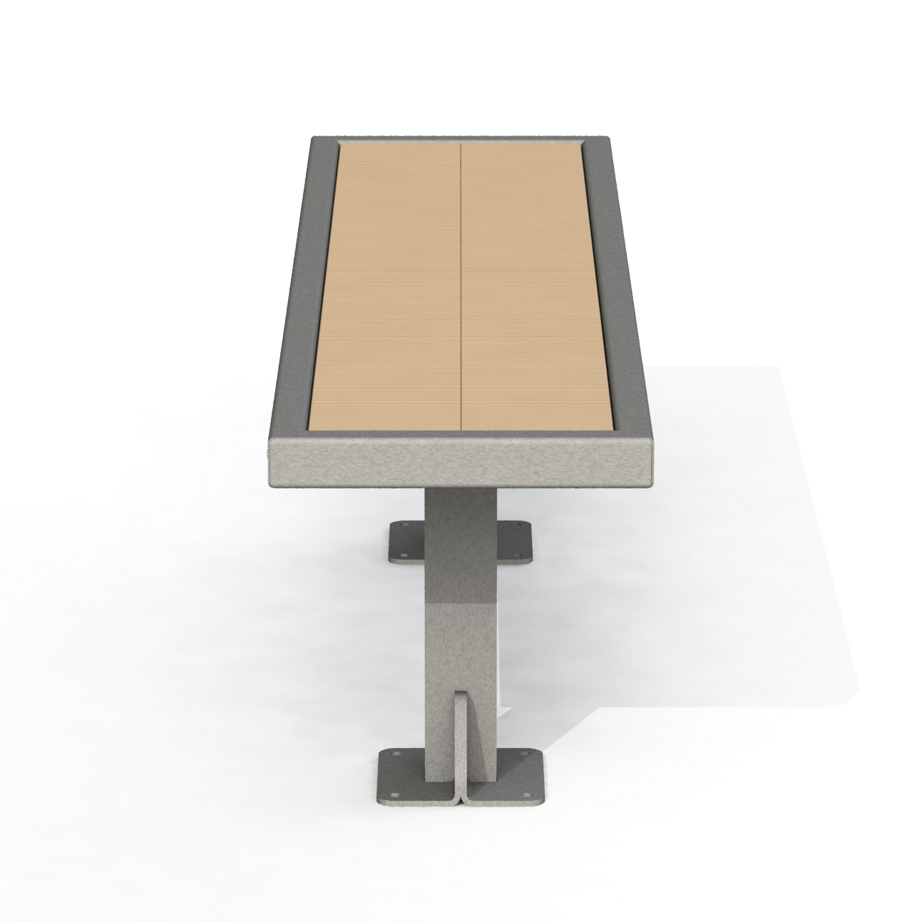 PCB4B - Banc 60" sans dossier bois