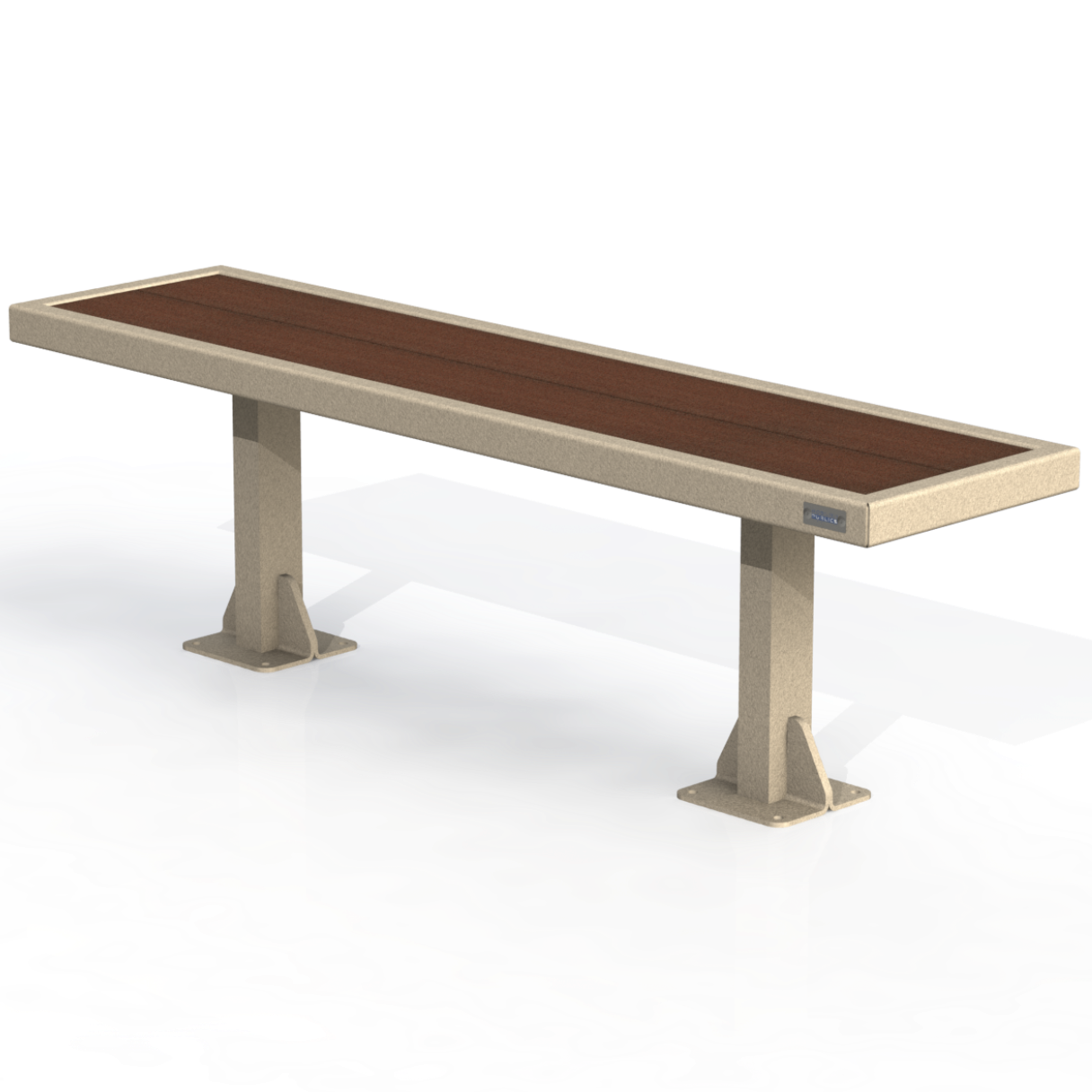 PCB4P - Banc 60" Sans Dossier Plastique Recyclé