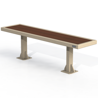 PCB4P - Banc 60" Sans Dossier Plastique Recyclé