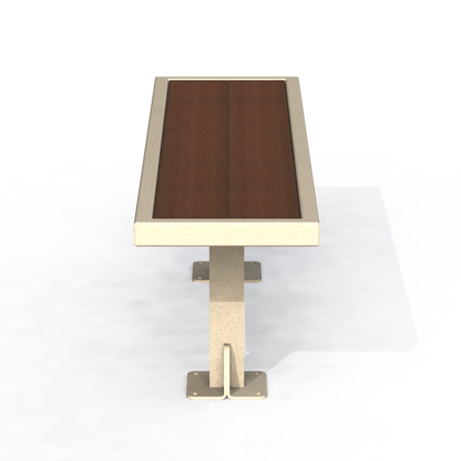 PCB4P - Banc 60" Sans Dossier Plastique Recyclé