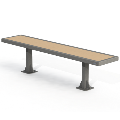 PCB5B - Banc 72" Sans Dossier Bois