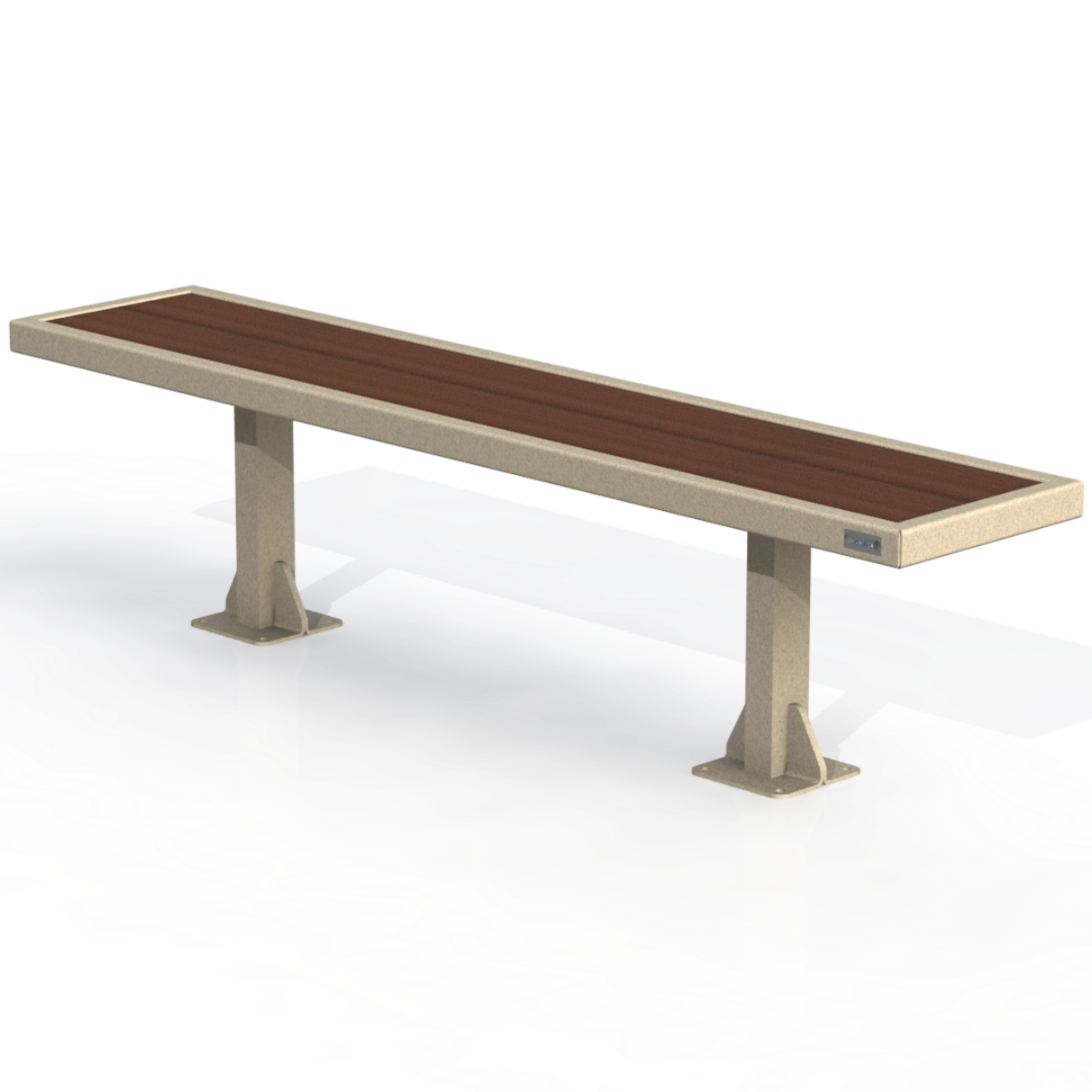 PCB5P - Banc 72" Sans Dossier Plastique Recyclé