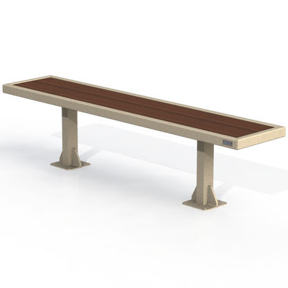 PCB5P - Banc 72" Sans Dossier Plastique Recyclé