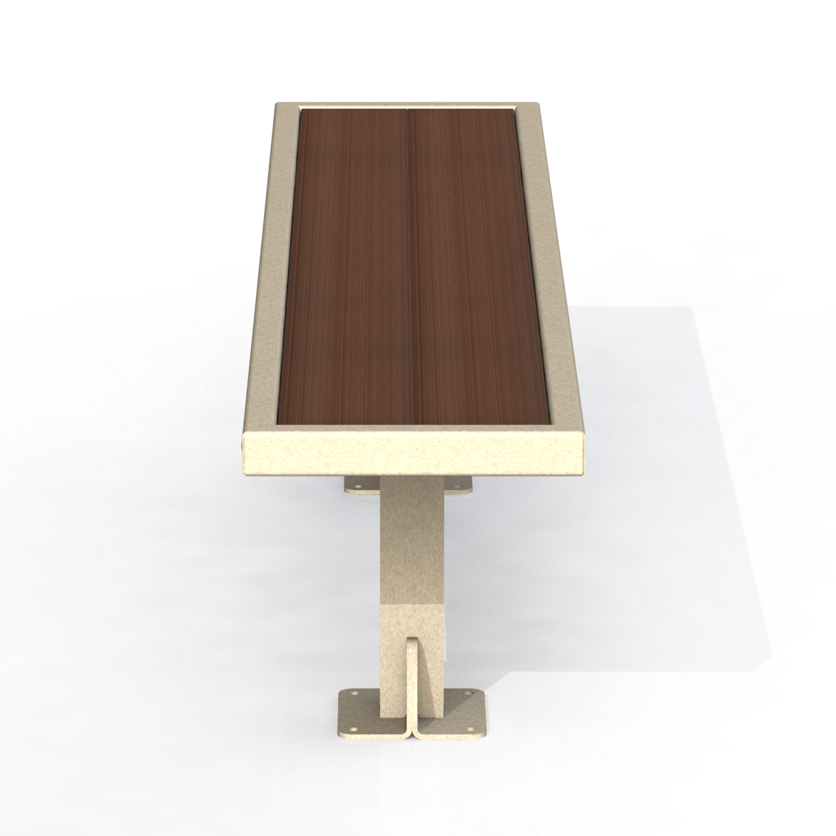 PCB5P - Banc 72" Sans Dossier Plastique Recyclé