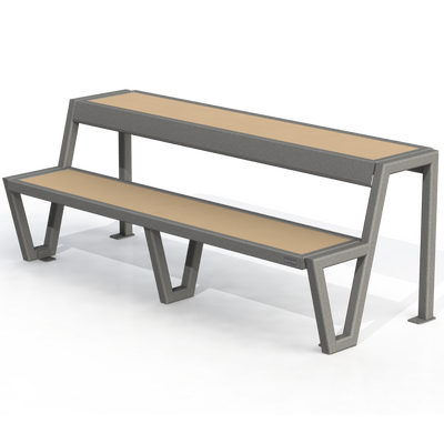 PCB8B - Banc école avec station de travail 72" bois