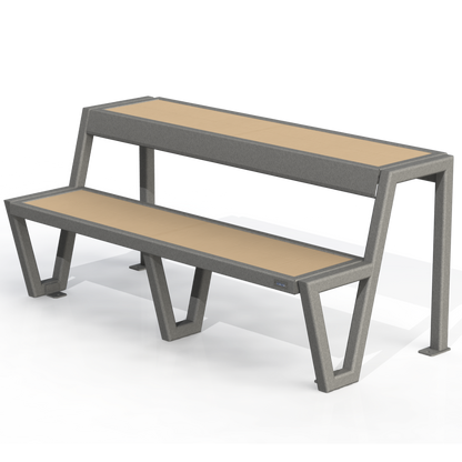 PCB9B - Banc École Avec Station De Travail 60"Bois