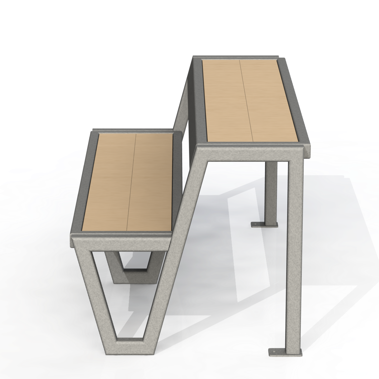 PCB9B - Banc École Avec Station De Travail 60"Bois