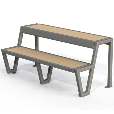 PCB9B - Banc école avec station de travail 60" bois
