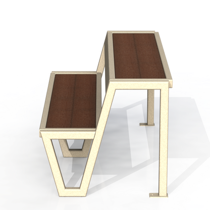 PCB9P - Banc École Avec Station De Travail 60" Plastique Recyclé