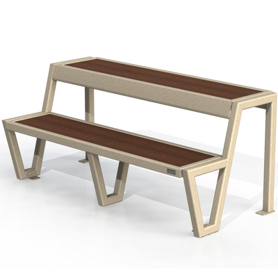PCB9P - Banc école avec station de travail 60" plastique recyclé