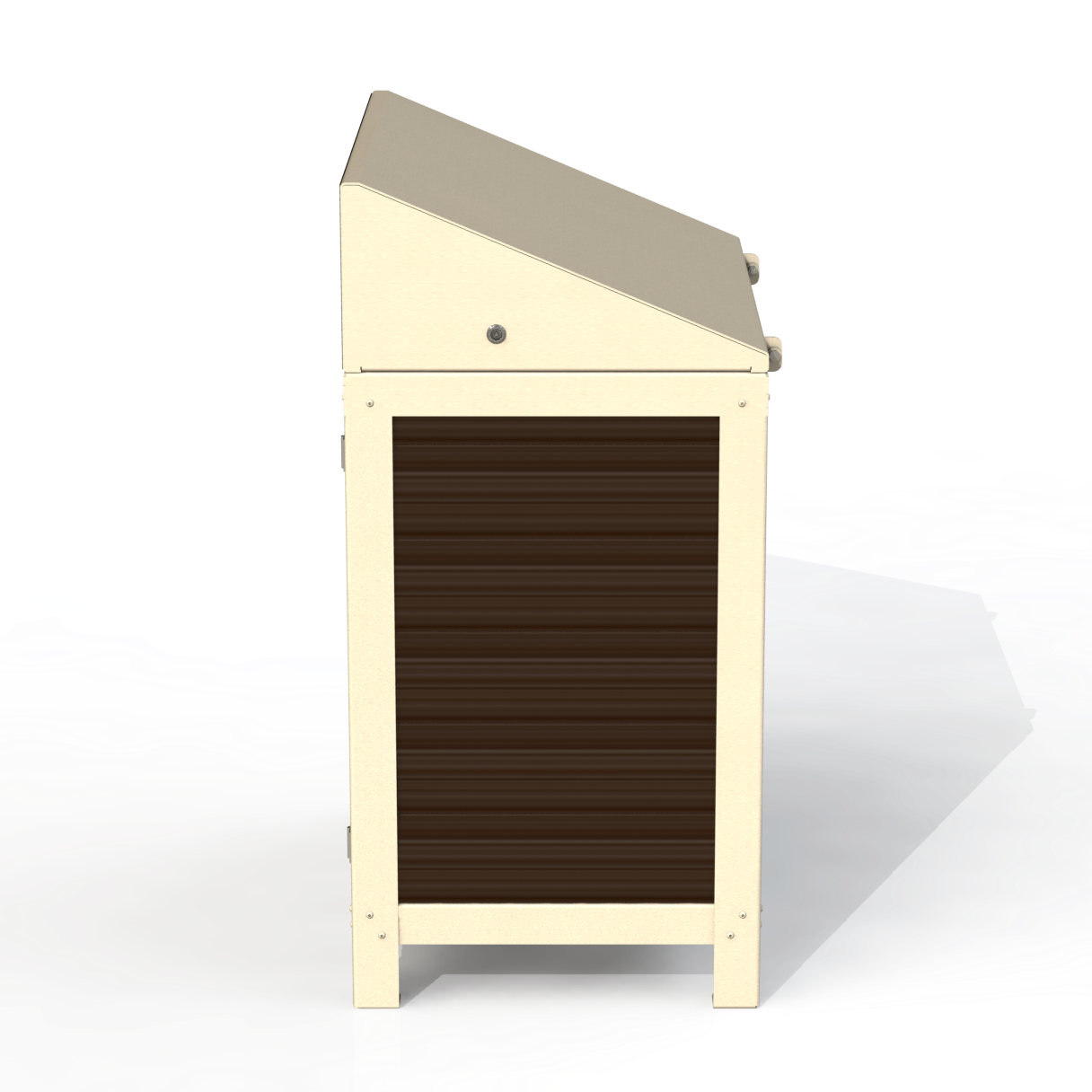 PCI1P - Corbeille 2 Compartiment Sécurisé Plastique Recyclé