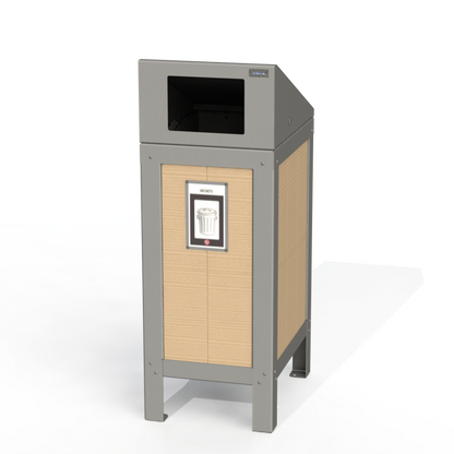 PCI2B - Corbeille Simple 3 Option Bois