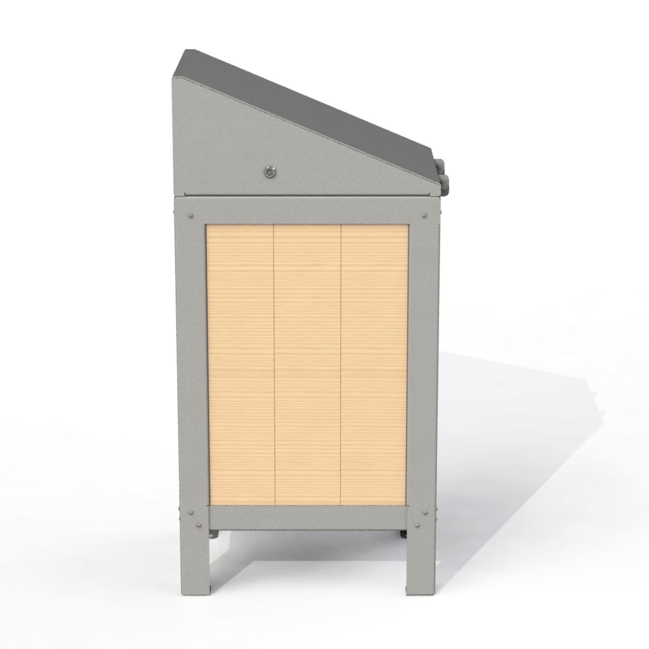 PCI2B - Corbeille Simple 3 Option Bois