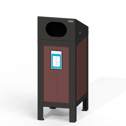 PCI2A - Corbeille Simple 3 Option Aluminium