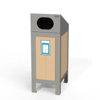 PCI2B - Corbeille Simple 3 Option Bois