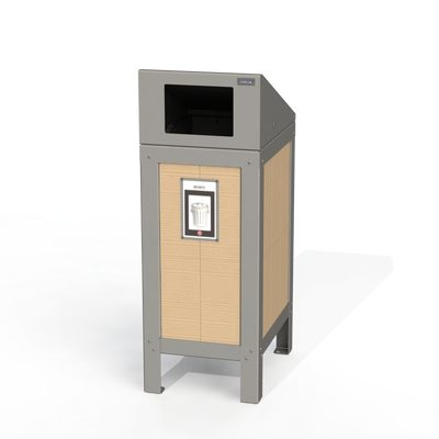 PCI2B - Corbeille simple 3 option bois