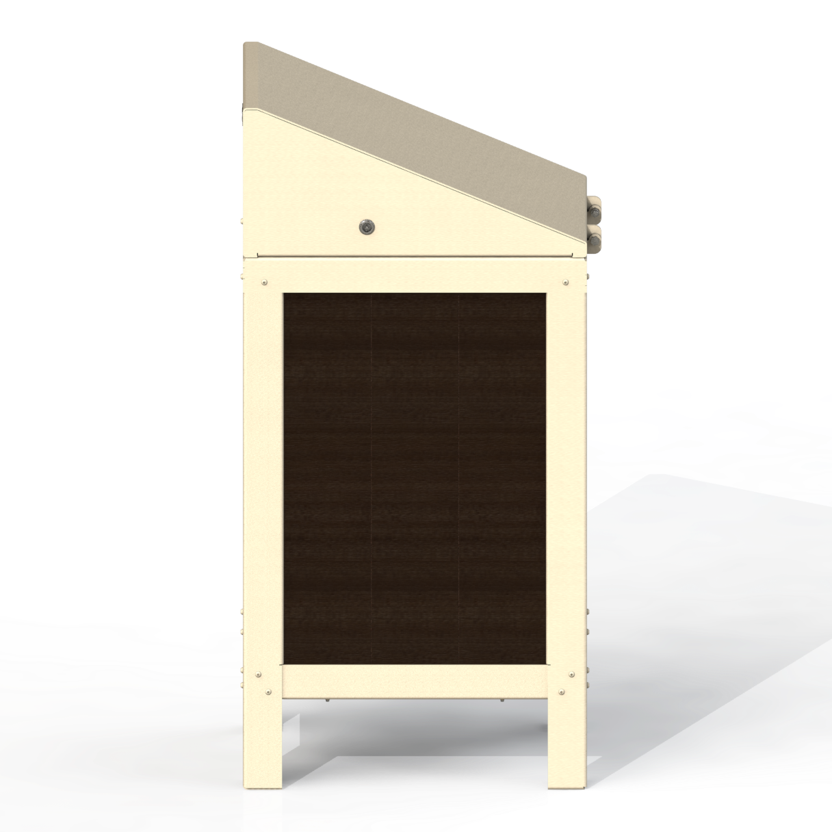 PCI2P - Corbeille Simple 3 Option Plastique Recyclé