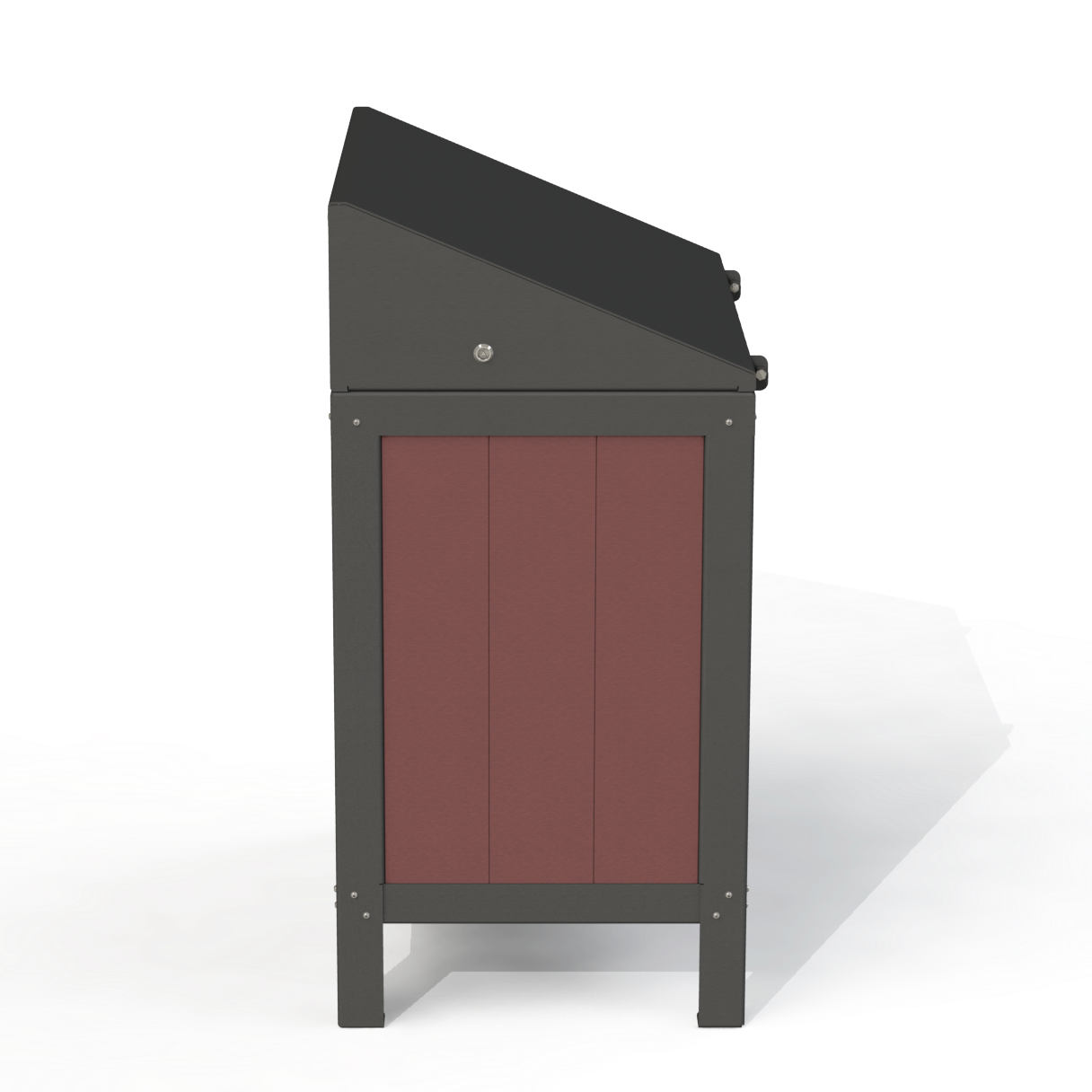 PCI3A - Corbeille 2 Compartiment Avec Affiche Aluminium