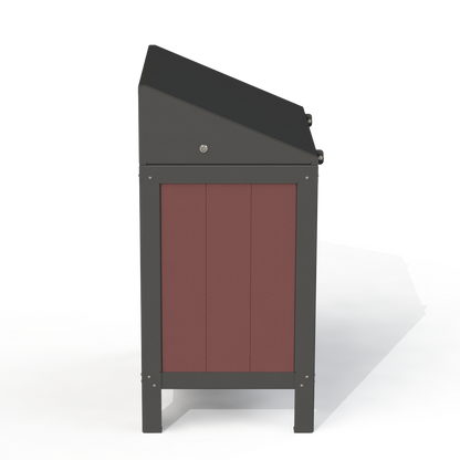 PCI3A - Corbeille 2 Compartiment Avec Affiche Aluminium