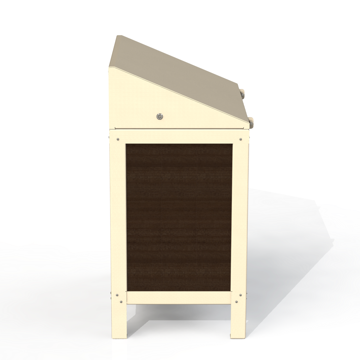 PCI3P - Corbeille 2 Compartiment Avec Affiche Plastique Recyclé