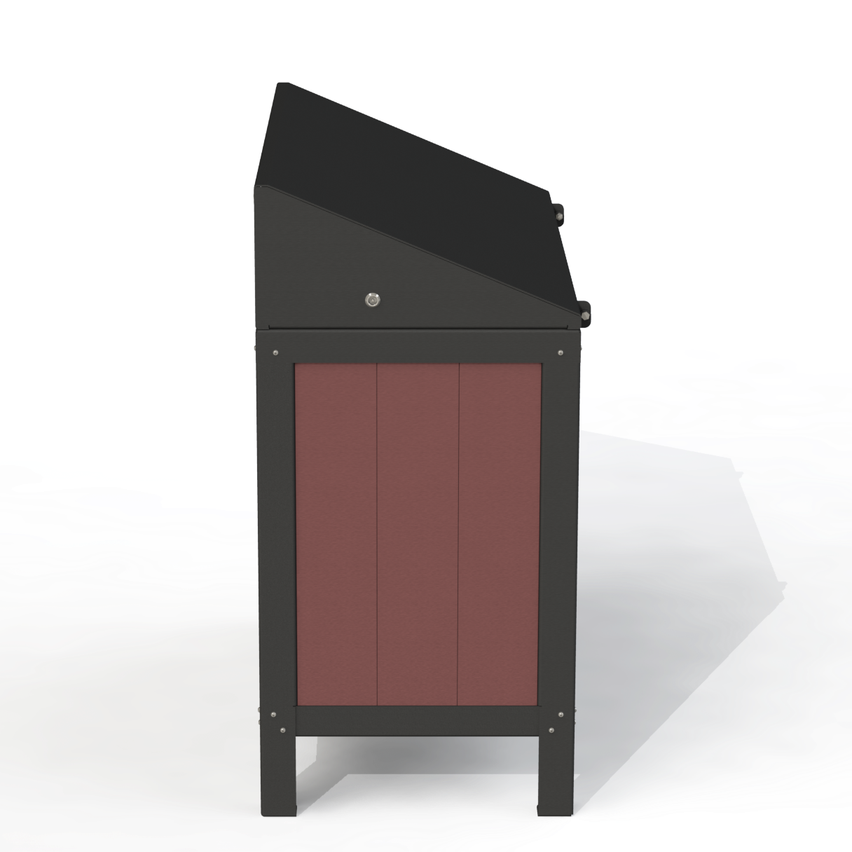 PCI4A - Corbeille 3 Compartiment Avec Affiche Aluminium