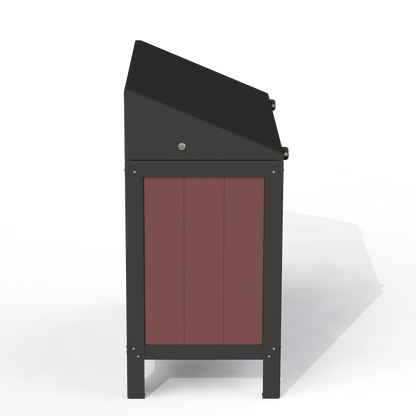 PCI4A - Corbeille 3 Compartiment Avec Affiche Aluminium