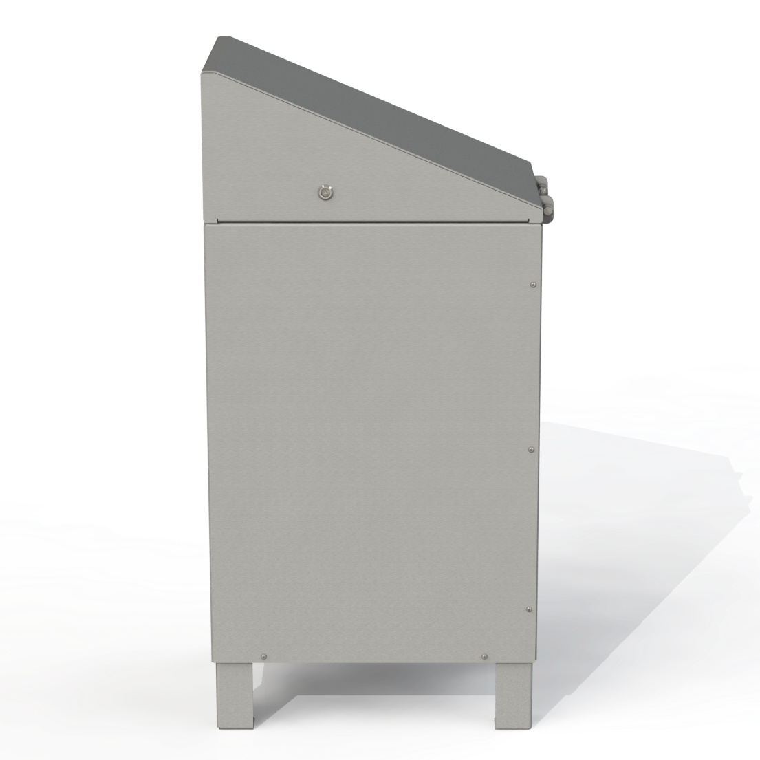 PCI5 - Corbeille simple 3 option 100% aluminium
