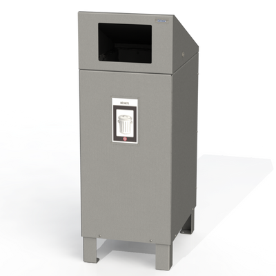 PCI5 - Corbeille simple 3 option 100% aluminium