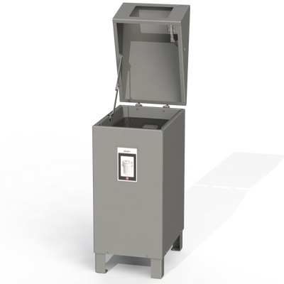 PCI5 - Corbeille simple 3 option 100% aluminium