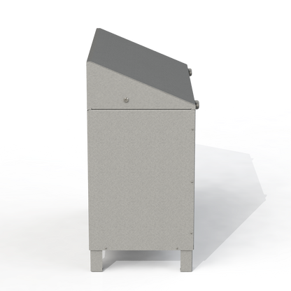 PCI7 - Corbeille 3 Compartiment 100% Aluminium