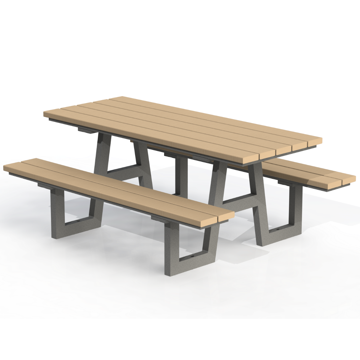 PCT1B - Table pique-nique 72" bois
