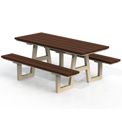 PCT1P - Table Pique-Nique 72" Plastique Recyclé