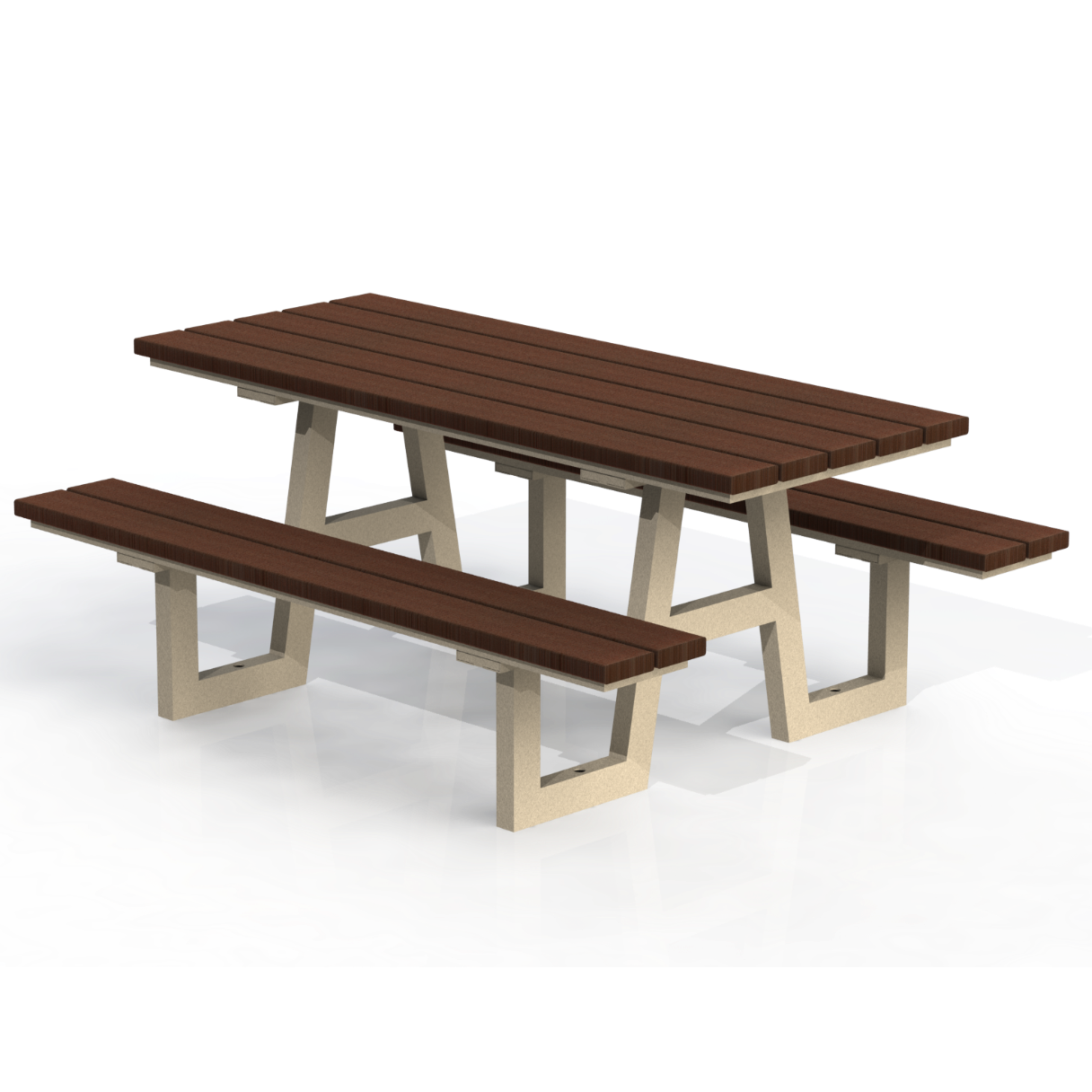 PCT1P - Table pique-nique 72" plastique recyclé