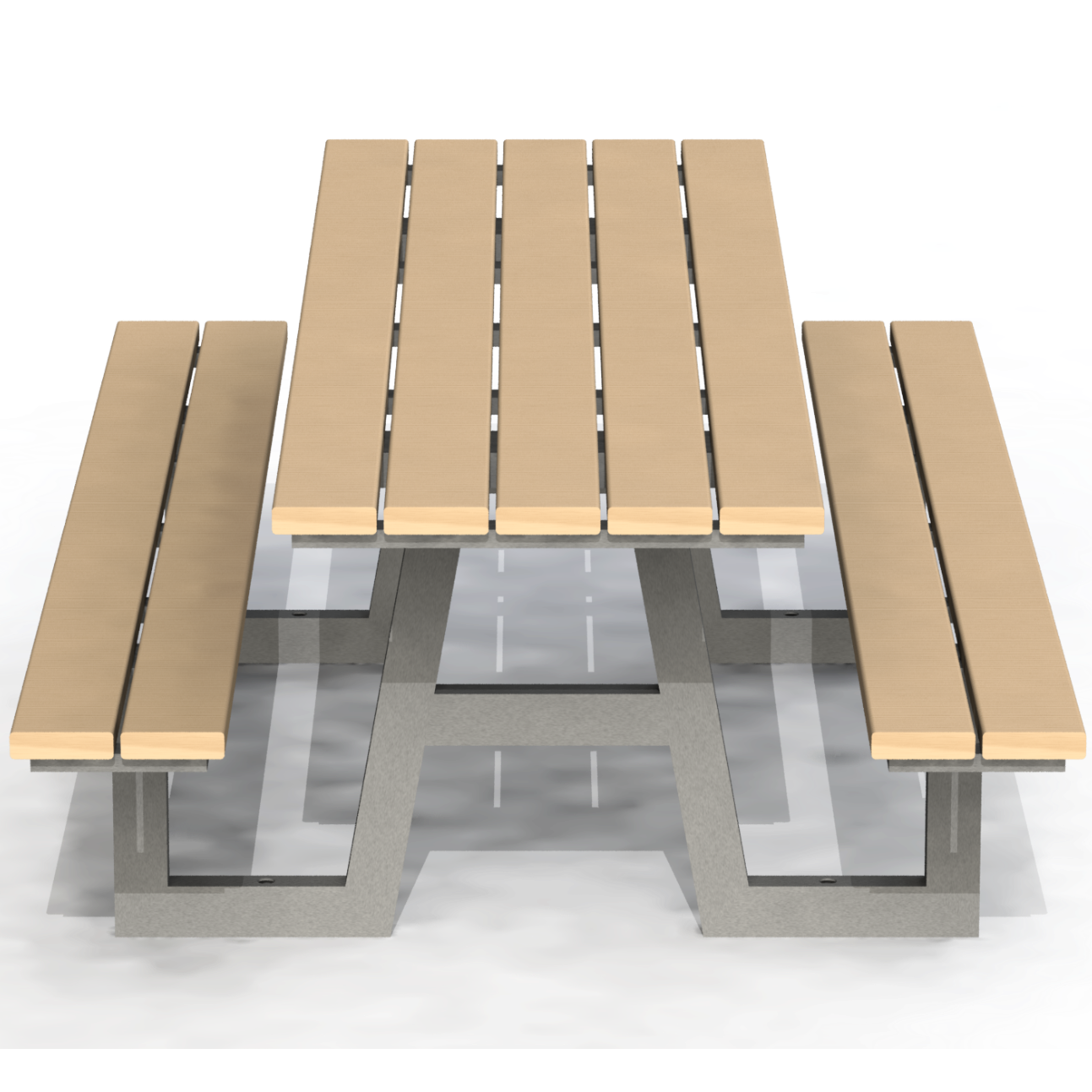 PCT3B - Table pique-nique 96" bois