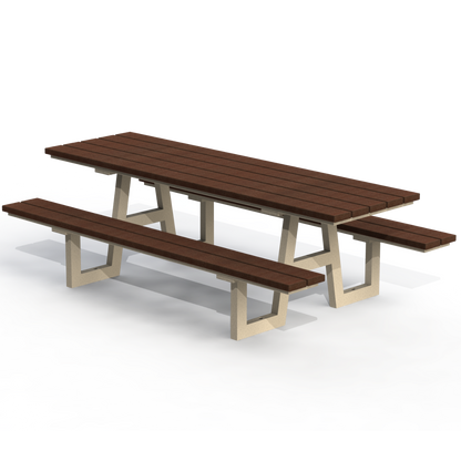 PCT3P - Table Pique-Nique 96" Plastique Recyclé